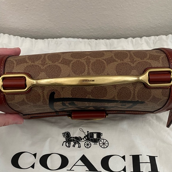 Coach Bags Coach Riley Top Handle 22 Bag In Signature Canvas With